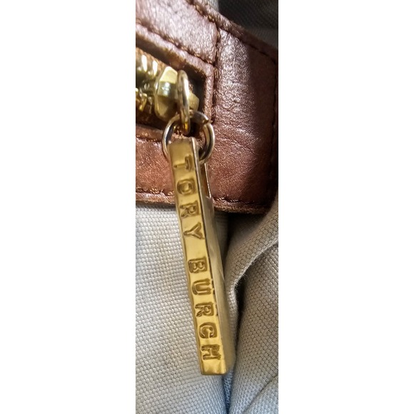 Tory Burch Royal Blue Bobby‎ Quilted Nylon Leather Tote Shoulder Bag SEE PICS - Picture 13 of 15